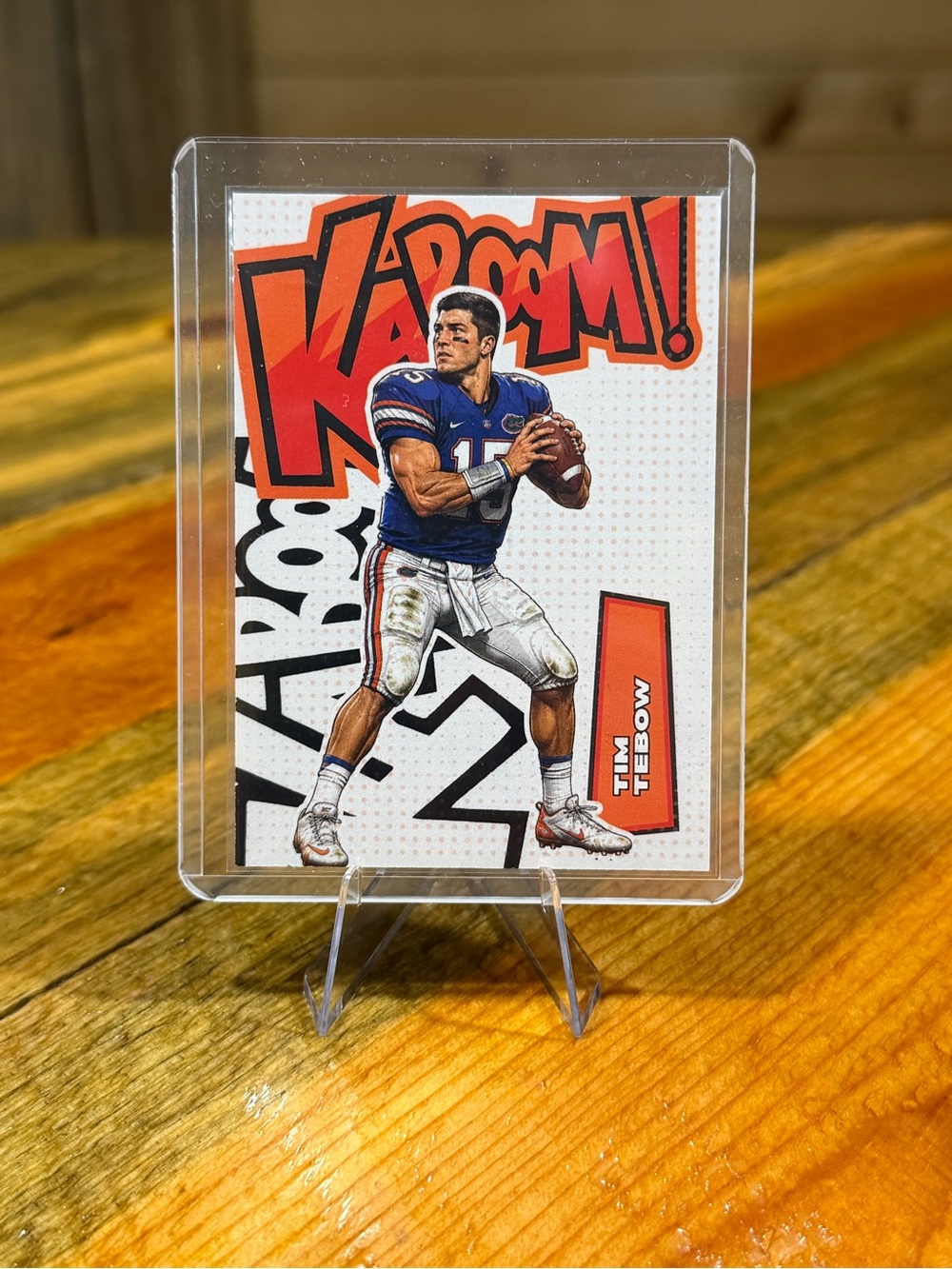 Tim Tebow Florida Gators Kaboom! Custom Football Card